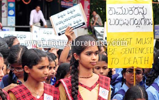 Kerala Samajam protest against Manipal Gang Rape